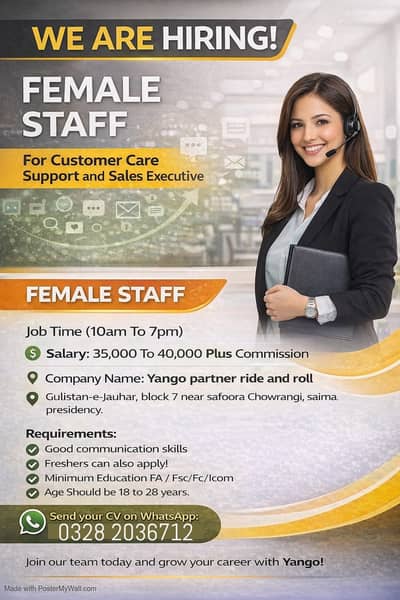 CSR | Sales Executive | Female Staff | Urgent Hiring | Jobs