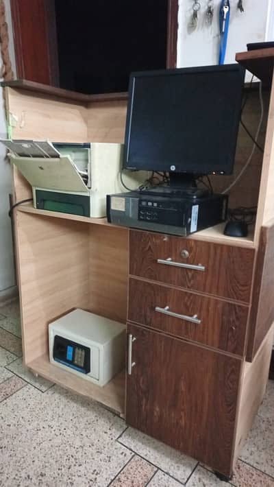 Office computer desk wooden