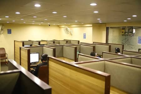 FURNISHED OFFICE 1400 square feet 24 hours Ideal for Software House / Multinational Company Main university Road Lift Available Gulshan Iqbal block 13