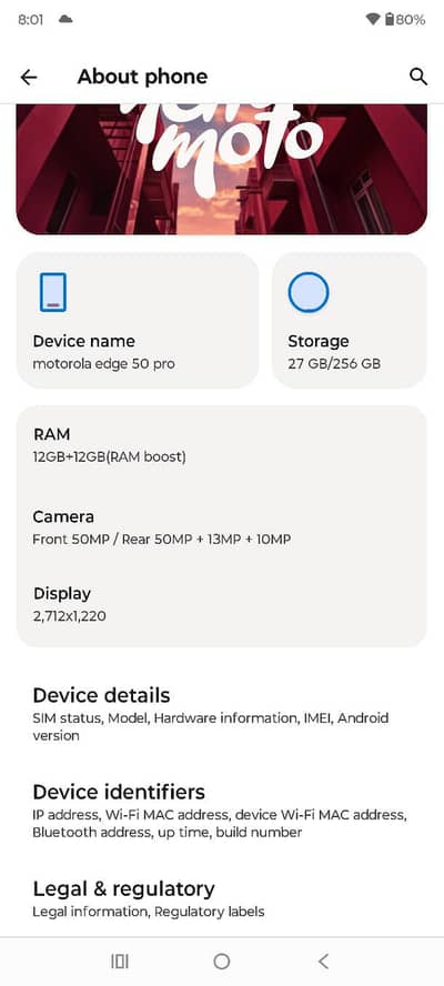 Motorola edge 50 pro Non PTA