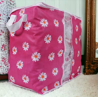 Jumbo Storage Bags for Clothes with Zipper & Clear Window – Large