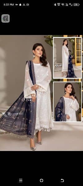 Ladies unstich lawn dress