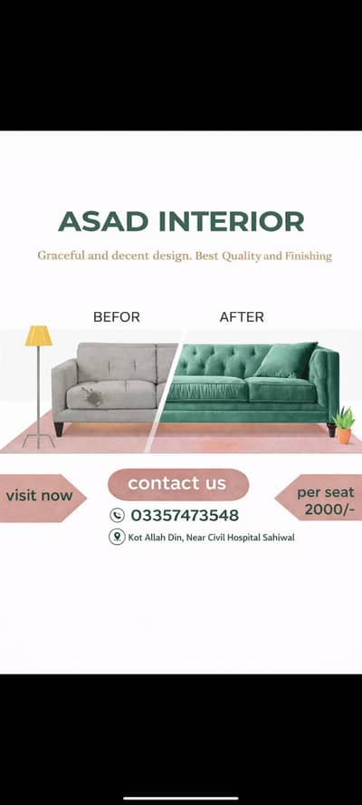 Asad Interior | Custom Made Furniture & Repairing