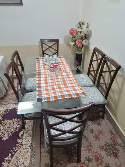 Dinning Table//Wooden Dining//Luxury Dining//6 seater(Wooden Top)