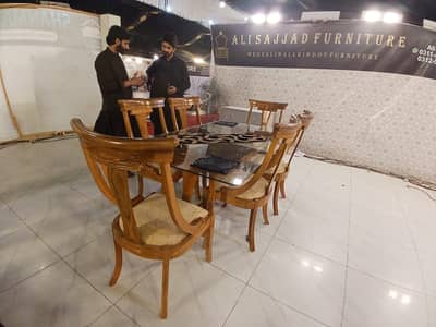 Dinning Table//Wooden Dining//Luxury Dining//8 seater(Wooden Top)