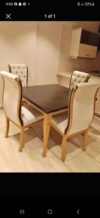 Dinning Table - 4  Seater Dinning Table - Wooden Table - Dinning Set