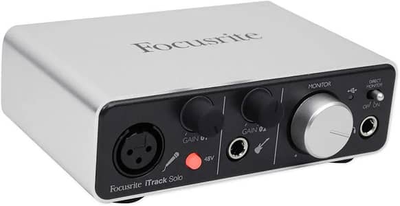 Focusrite iTrack Solo Audio Interface for Mac, PC
