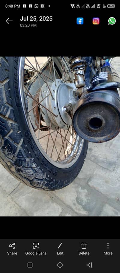 Honda deluxe 125 model 15 register 16 Lahore number