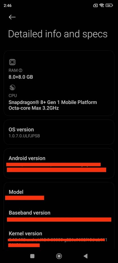 Xiaomi Mi 12t Pro 8/256 PTA