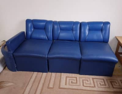 6 seater sofa with 2 side tables