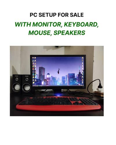 Complete Desktop Set-up with all accessories