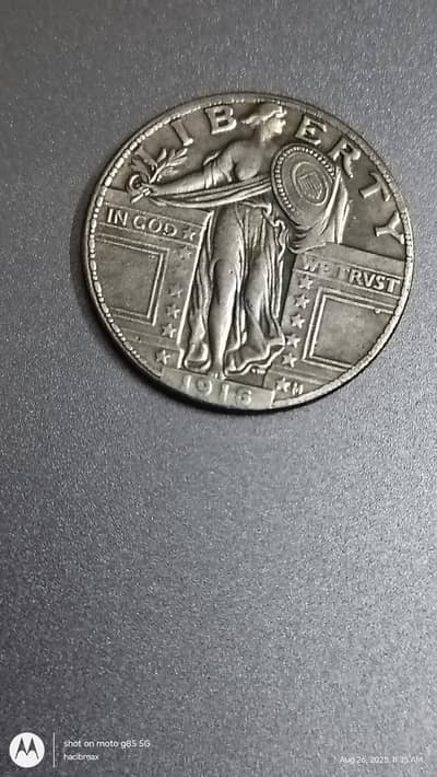 USA 1916 LIBERTY QUARTER DOLLAR COIN | USA RARE & OLD COIN | USA COINS