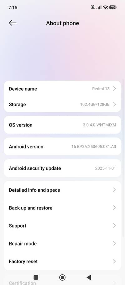 Redmi 13 8+8 gb 128 gb for sale exchange possible