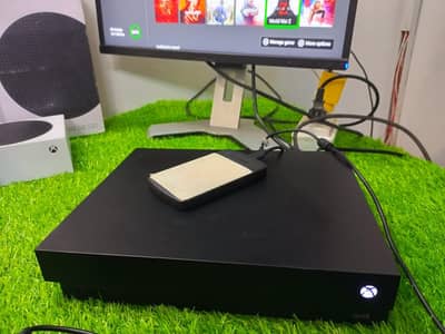Xbox one X , 1.5TB , with 30 offline games  available.