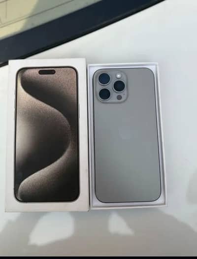 iphone 15 pro max non pta full sim  time available 256gp