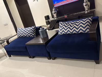 Two chairs n center table