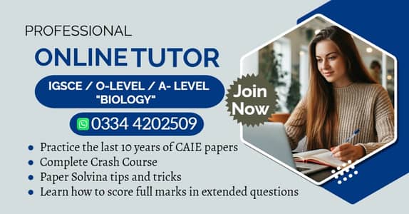 Online Tutor / Biology tutor / A Levels Tutor / O LevelsTutor / tutor
