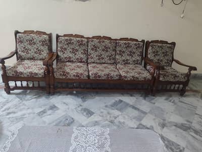 wooden sofa set