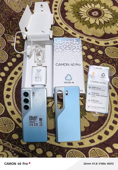Tecno camon 40pro full box (03244473016)