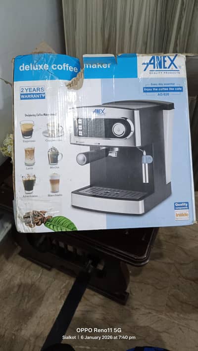 Anex Deluxe coffee machine AG-826 for sale