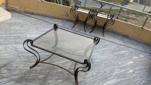 Heavy Iron Glass Top Tables | Premium & Durable