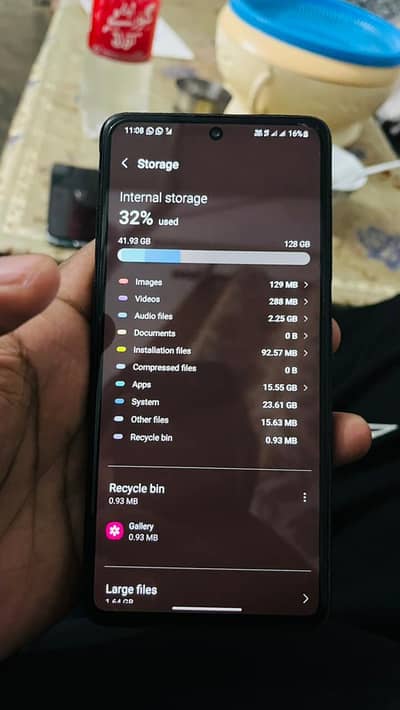 Samsung galaxy m62 8/128 GB 7000mah battery