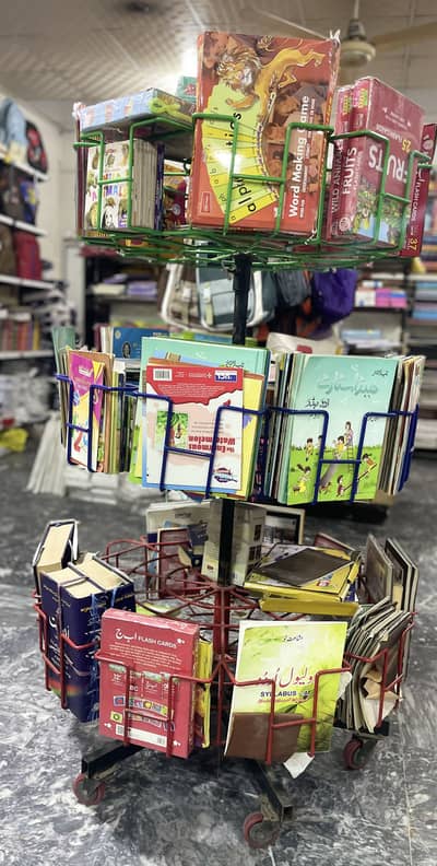 Books Stand Moveable Trolly