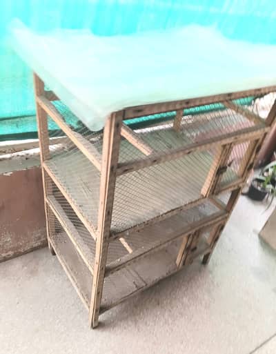 2 portion wooden cage for sale.