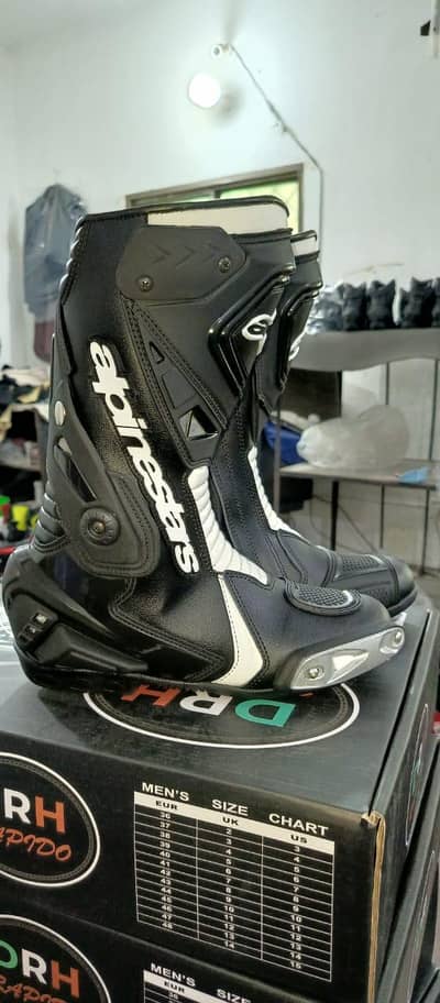 motorbike leather boots