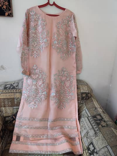 imrozia beautiful dress 3 p with organza dupata 22 chest