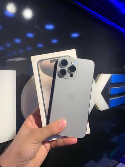 iPhone 15 Pro Max 256GB 10/10 PTA Approved With Box