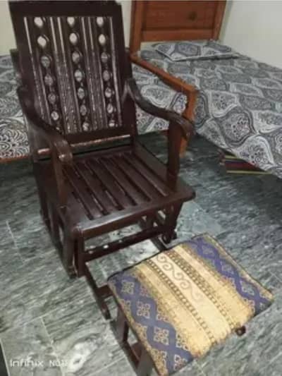 Rocking chair+stool