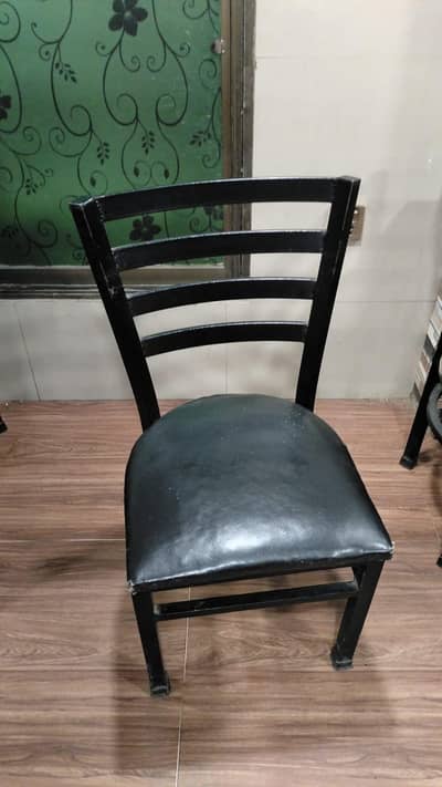 restaurant table and chairs