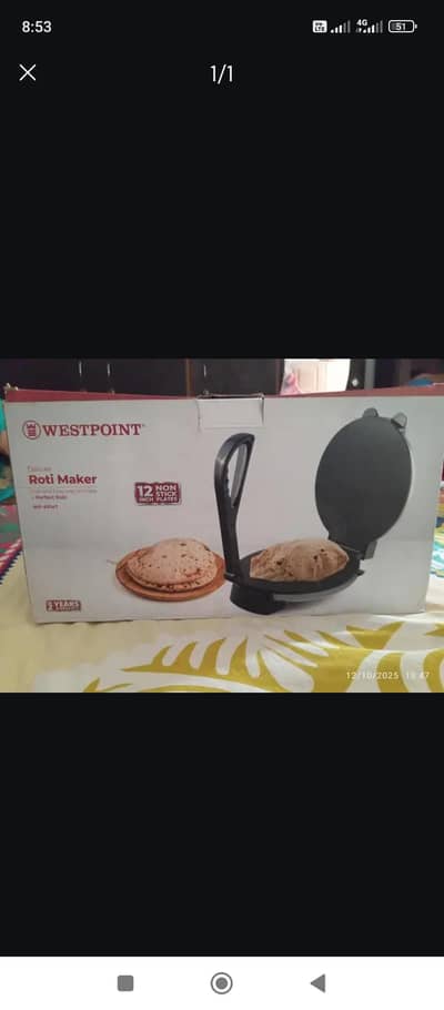 Bilkul Brand new Roti Maker