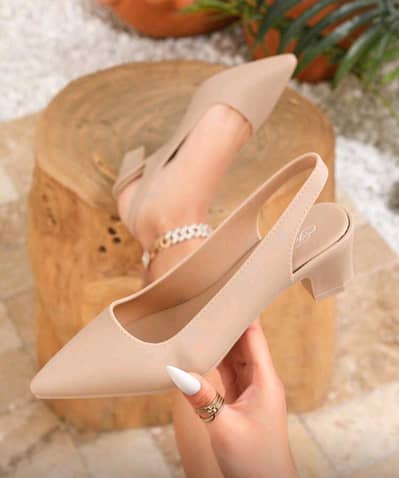 Women's Casual Pointed  Chunky Heel Dress Shoes, Élégant