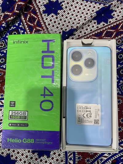 infinix hot 40 8gb 256gb complete box