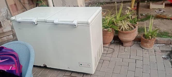 Haier double door deep freezer