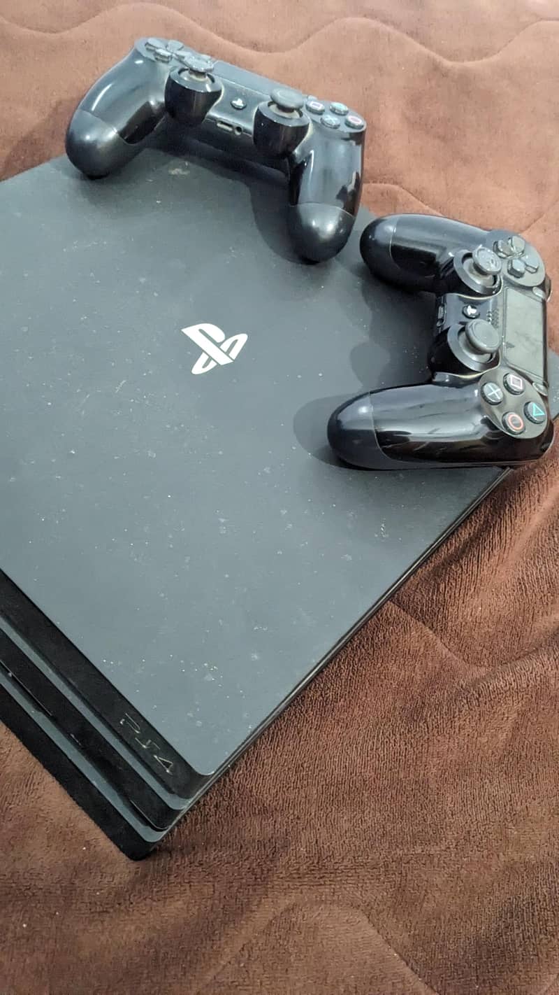 Ps4 Pro with controllers 1
