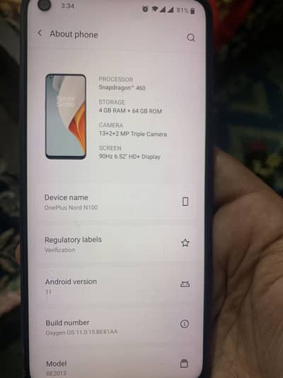 OnePlus Nord N100 (PTA Approved)