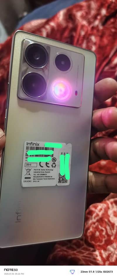 infinix note 40 full box 10/9 conditions 45 watt all rounder chrg