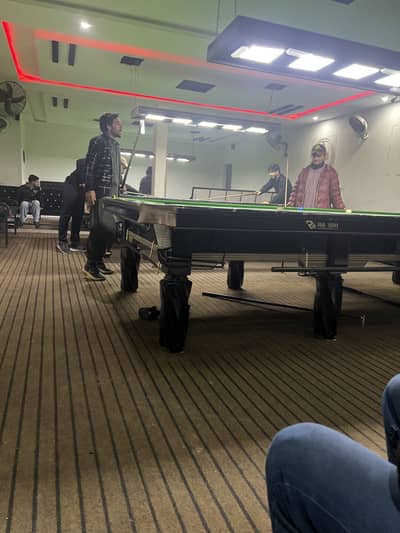 Snooker table man