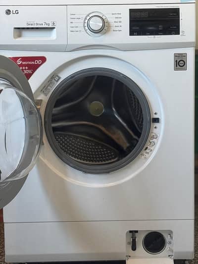Front Load Washer 7kg, Direct Drive Motor, 6 Motion, White Color