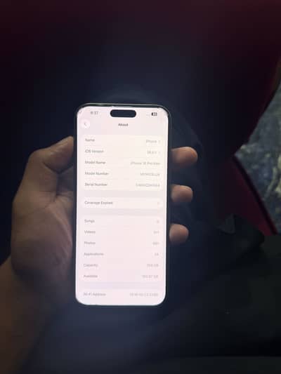 iPhone 16 pro max Jv 256 gb all ok hn first hand use hn