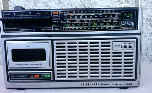 telefunken sony national Panasonic tape recorder and radio for sale