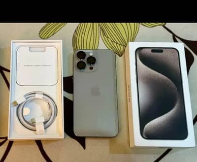 iphone 15 pro max 256GB Dual Physical sim PTA Approved Waterpack Box