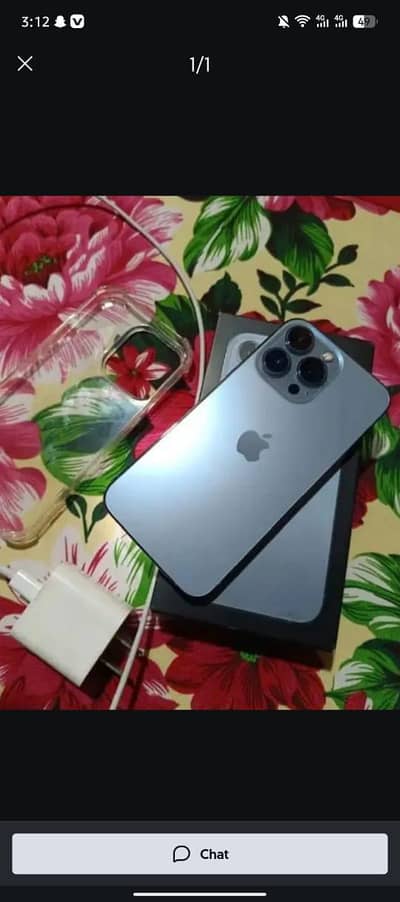 iphone 13pro max 256gb whtsp number 03298995345