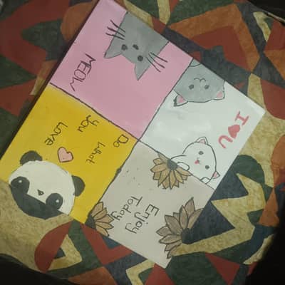 cute four in one painting