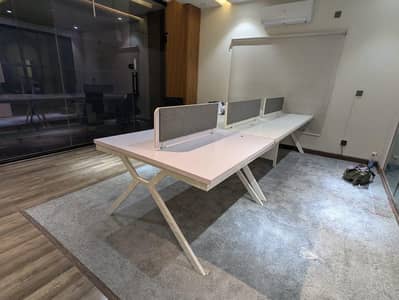 Size 8x4 Workstation Table For 6 Person Rs24500