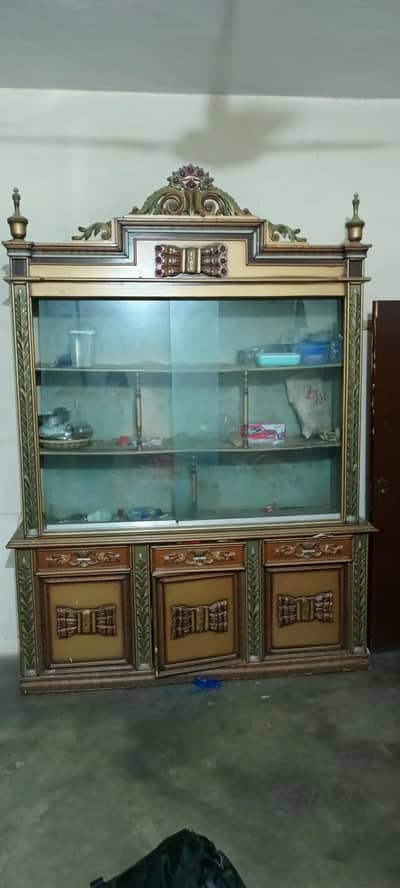 Showcase , crockery almari , wooden almari , divider