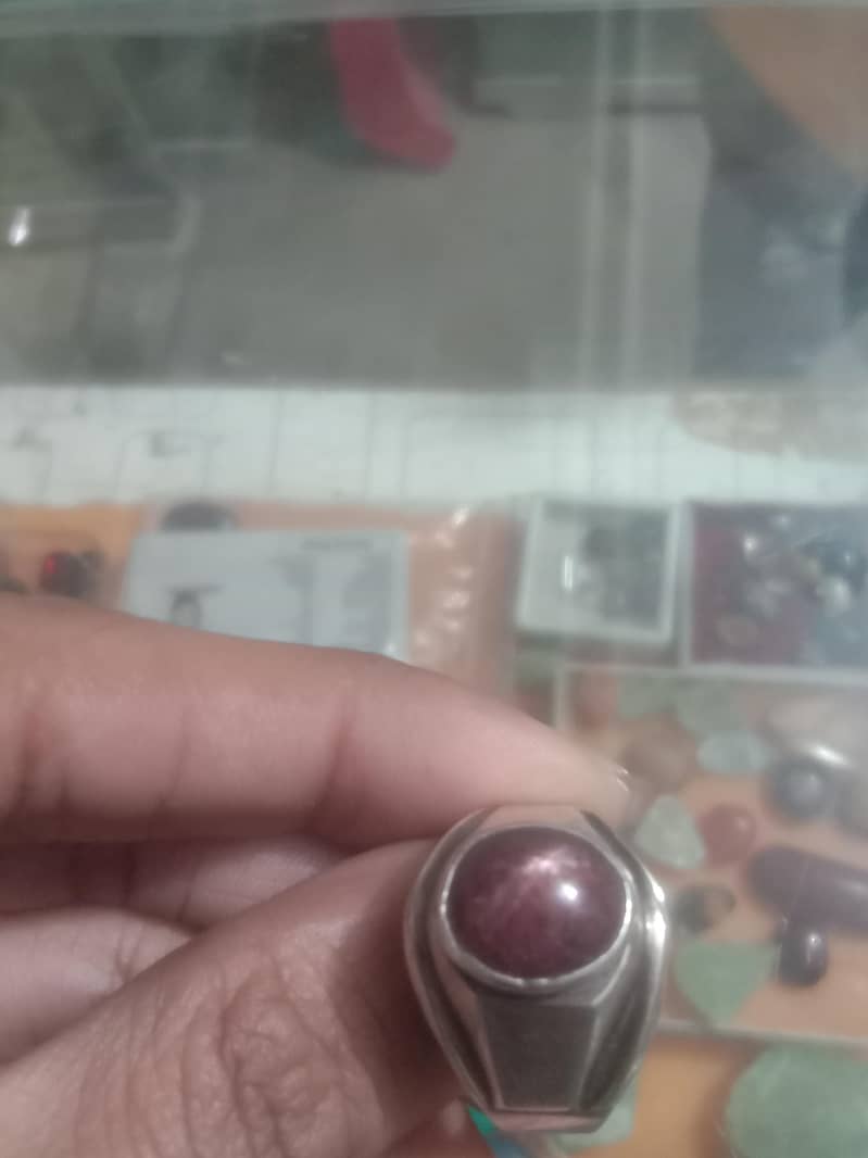ruby star silver ring 1